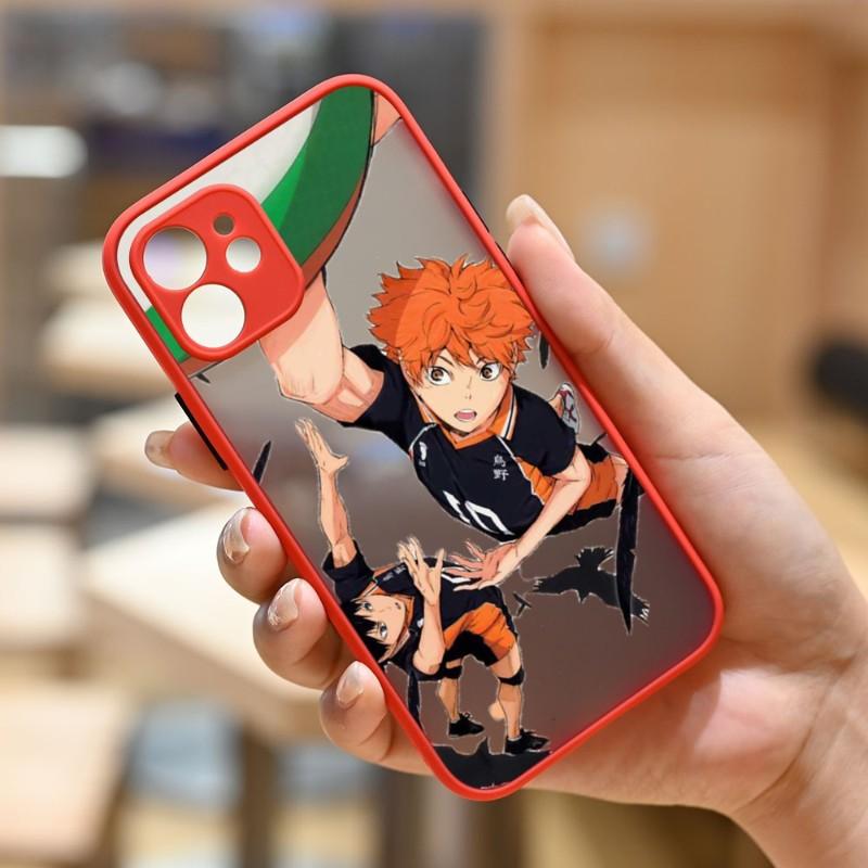 

Чехол для телефона Haikyuu Hinata Attacks для IPhone 14 13 12 11 Mini Pro Max XS X Max XR 8 7 Plus SE 2022, цвет кожи, чехол для телефона iPhone SE 2020-2022