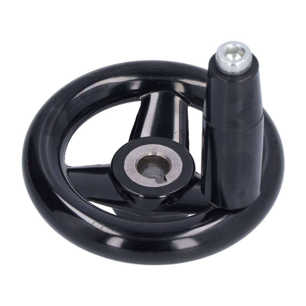 Round Handwheel 3 Spoke Nonslip Convenient Effort Saving Efficient Sturdy Durable Revolving Handle