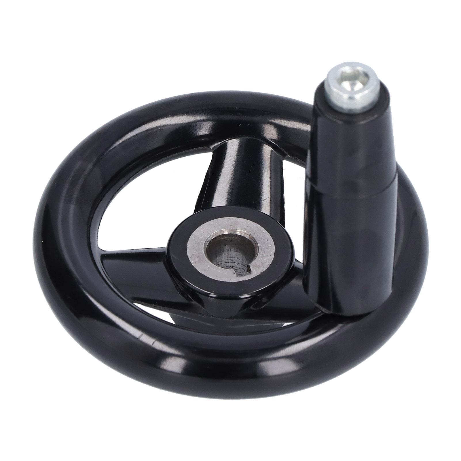 Round Handwheel 3 Spoke Nonslip Convenient Effort Saving Efficient Sturdy Durable Revolving Handle Wheel bakelite