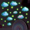 Creative Luminous Clouds Stars Kitchen Bathroom Living Room Bedroom Wall Beautification Stickers