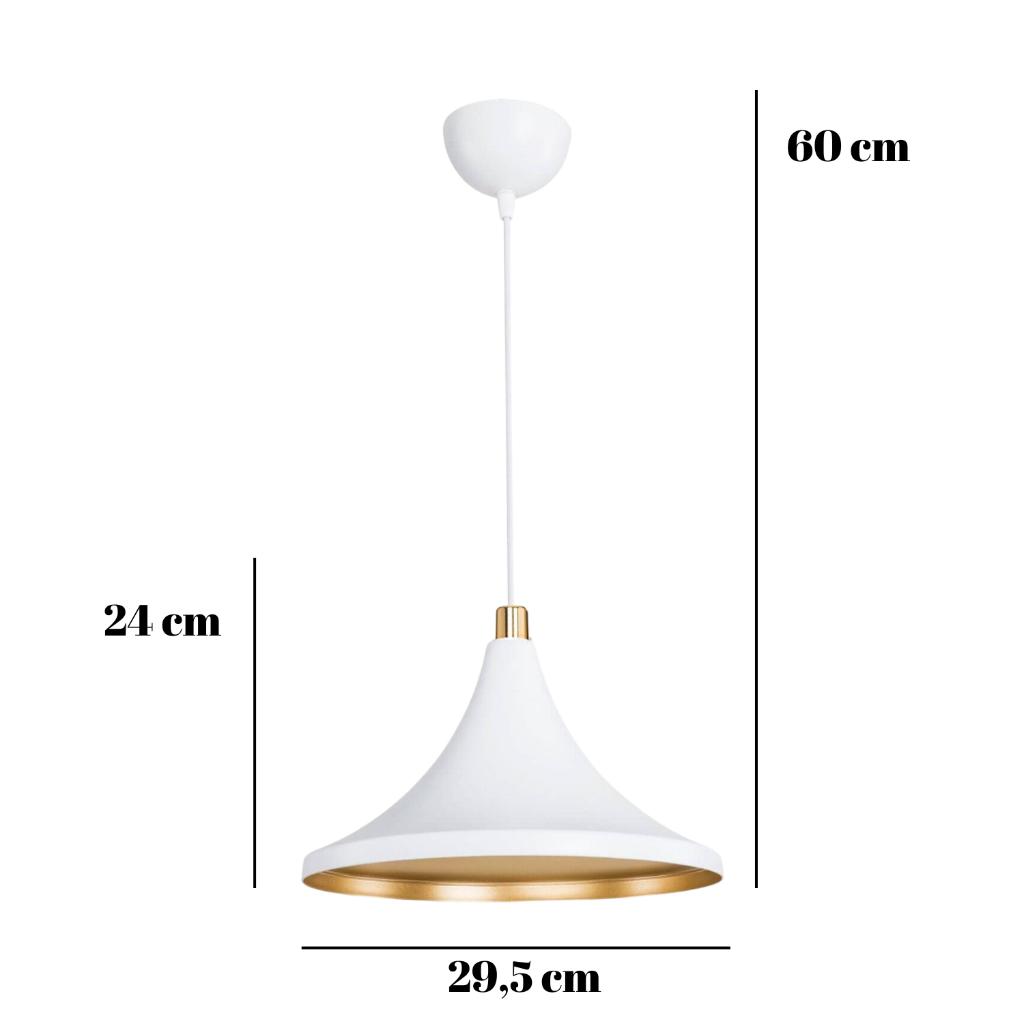 Stil Enkel Mika Pendel Hvitt Gull Farge Kjøkken Lysekrone Cafe Armatur Kontor Lagerbelysning