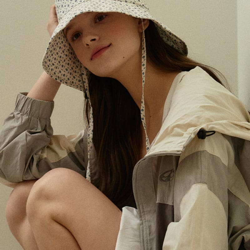 Marchen Florall Strap Bucket Hat_2color
