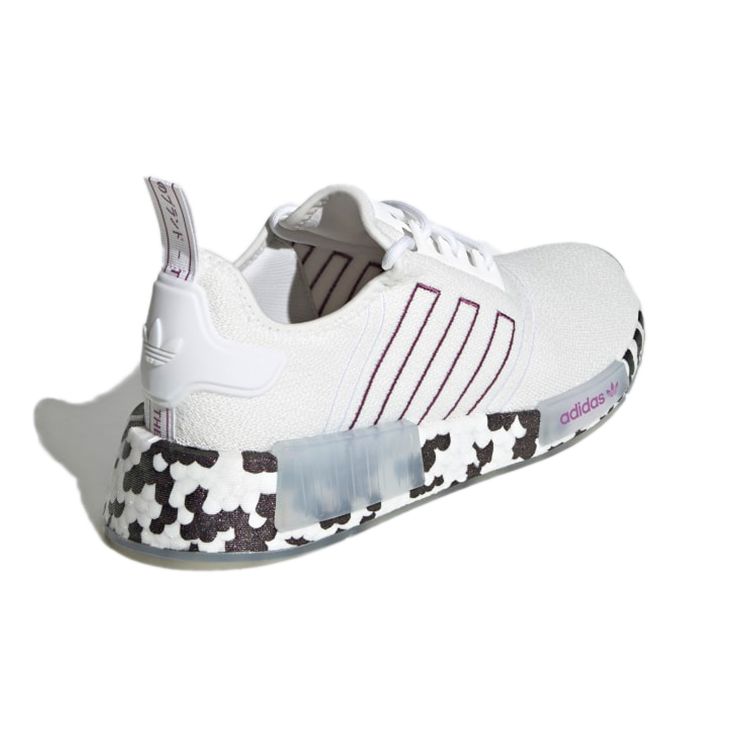 Adidas NMD_R1 Color Splash - White Active Purple Women Sneakers Cloud-White GZ7995