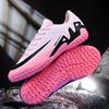 Football Shoes Youth Short Shoes Long High Top Women's Shoes Football Training Shoes Men's Game New Pink DingTalk