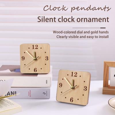 Minimalist Tabletop Clock with Magnetic Bracket High Stability Battery Powered Wooden Digital Clock Desk Decoration