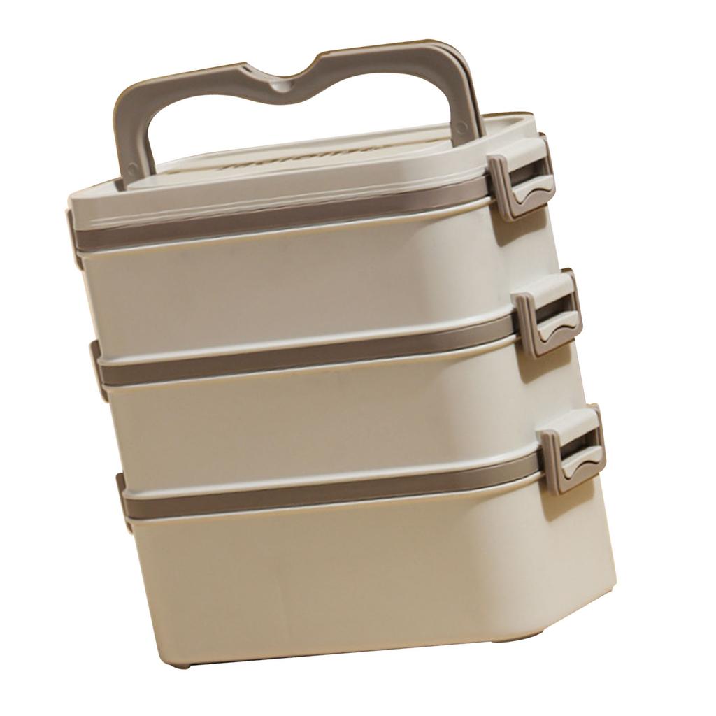 3 Layer Lunch Box 304 Stainless Steel Stackable Portable Large Capacity   Box for Kids Adults Students