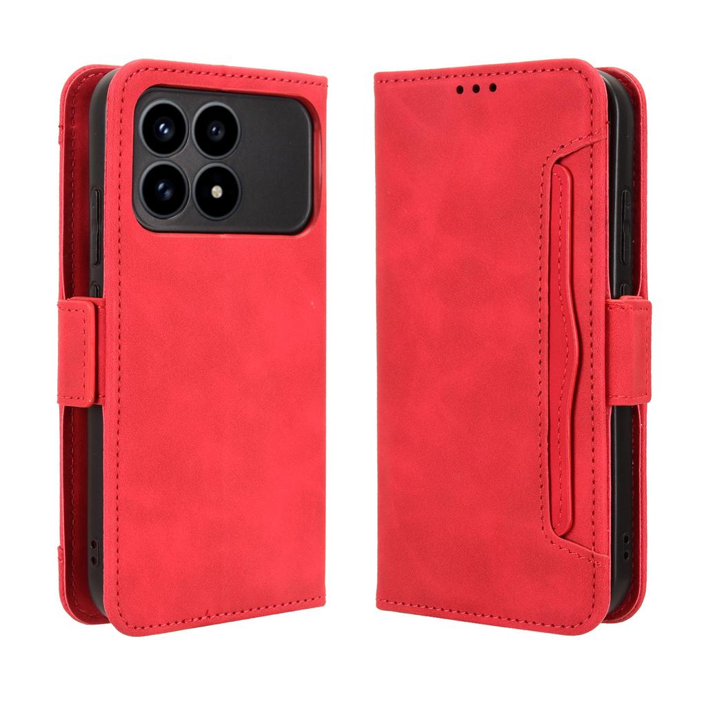 For Xiaomi Poco F8 Pro/Redmi K90 5G Leather Case Phone Wallet Cover with Multiple Card Slots