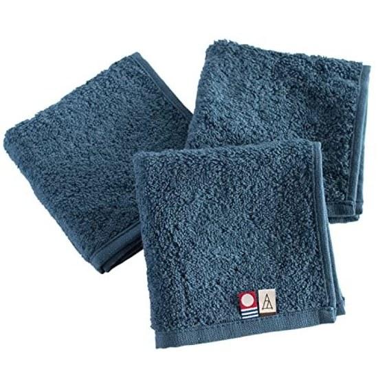 TVRT Just Right Towel Handkerchief Hand Imabari Mens 22.523cm Tps-152R (3 pieces Navy)