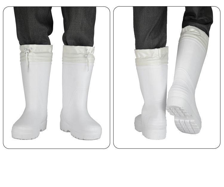 Botas de Chuva de Algodão EVA Ultraleves Unissex: Calçado Antiderrapante e Resistente a Óleo para Armazenamento a Frio, Pesca e Indústria Alimentar.