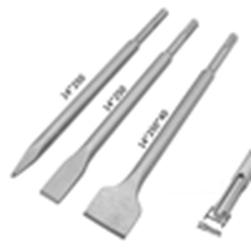 Buy Electric Hammer Chisels Round Handle Chisel Tip Flat Drill Bit Set