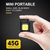 NOVÁ 2/1ks Mini LED svítilna Pracovní svítilna 4 režimy svícení 2000 lumenů přenosná kapesní svítilna Klíčenky USB dobíjecí venkovní kemping Malá svítilna