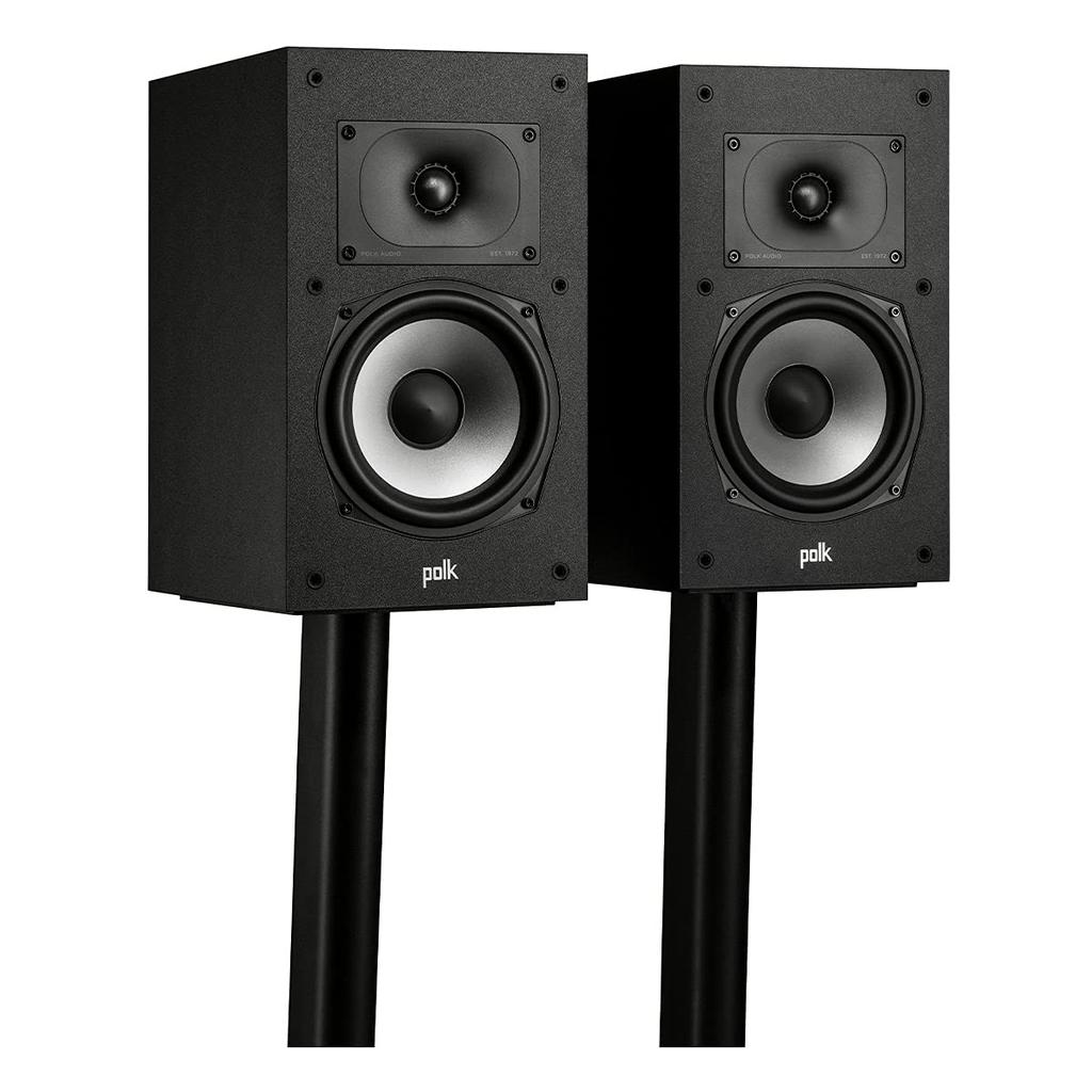 POLK AUDIO Monitor XT Series Bookshelf Speaker Matte Black MXT20 Set of (1 2)