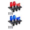 Universal 12V Panel Switch ABS Rocker Toggle Switch Panel with LED Lights for Car RV Yacht Dashboard