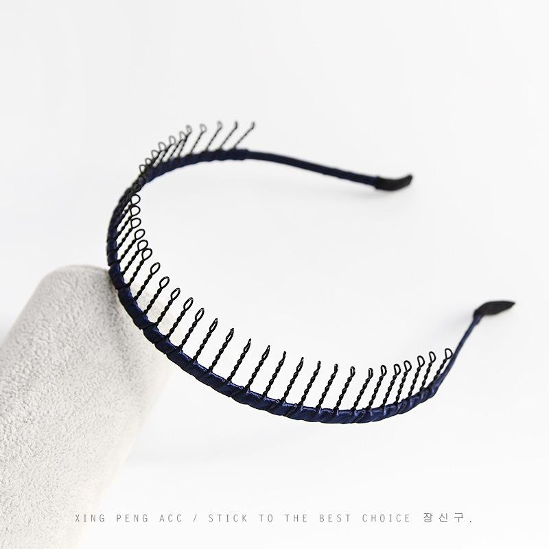 Korean Long-toothed Non-slip Headband with Comb Headdress Simple Headband with Teeth Hairpin Makeup Face Wash Headband