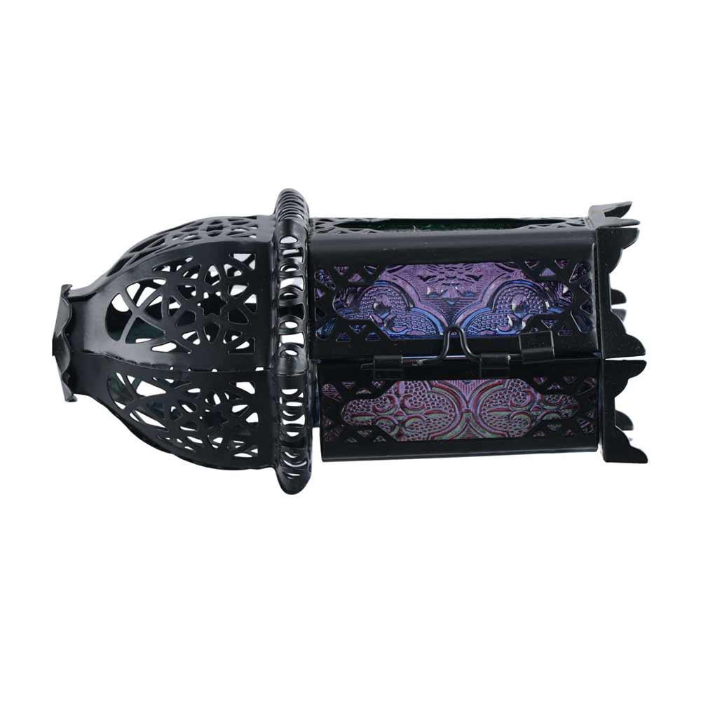 Hanging Iron Glass Moroccan European Vintage Home Decor Candle Lantern Candlestick Candle Holders