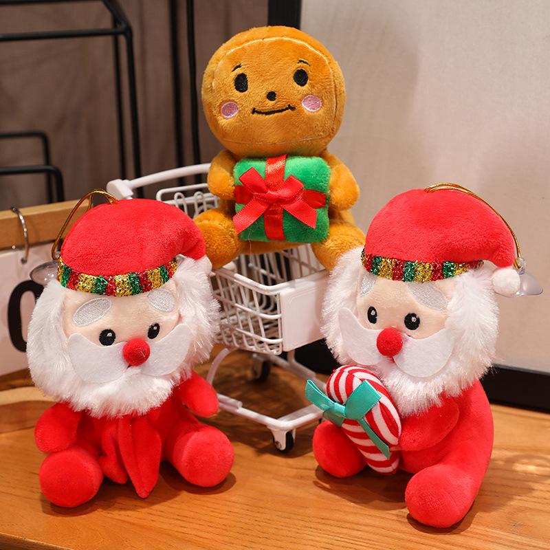 Neuer Weihnachtsmann Plüschtier Puppe Puppe Schneemann Elch Puppe Weihnachtsmann Puppe Puppe