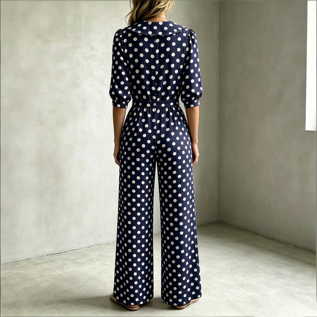 Women's Casual Vacation Jumpsuit, Relaxed Fit Romper, Lightweight and Easy To Wear, for Summer, Beach, and Daily Wear