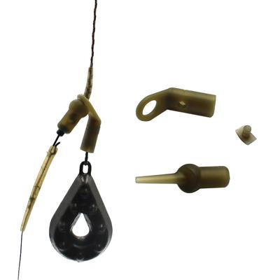 6 Set Carp Fishing Accessories Run Rig Kit With Pin Rubber Beads For Carp Chod Helicopter Rigs Hair Rig Terminal Tackle