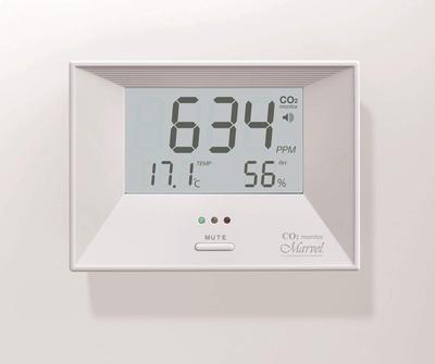 CO2 Monitor Marvel 001 Carbon Dioxide Concentration Meter with Thermometer and Hygrometer High Precision Optical NDIR Dual Beam Sensor Infectious