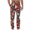 Men's Christmas-Printed Pocket & Sleep Pants | Soft Cotton Blend, Elastic Waist