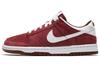 Nike Buty do skateboardingu Dunk Antypoślizgowe Niskie Dziecięce Bordowo-Białe Nastolatki 310569-604