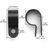 Baomain R-Type Cable Clamp 5/8 Inch Black UC-4 Pack of 50