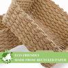 Handmade 4-Piece Woven Storage Basket Set - Modern, Simple Design for Desktop Organization