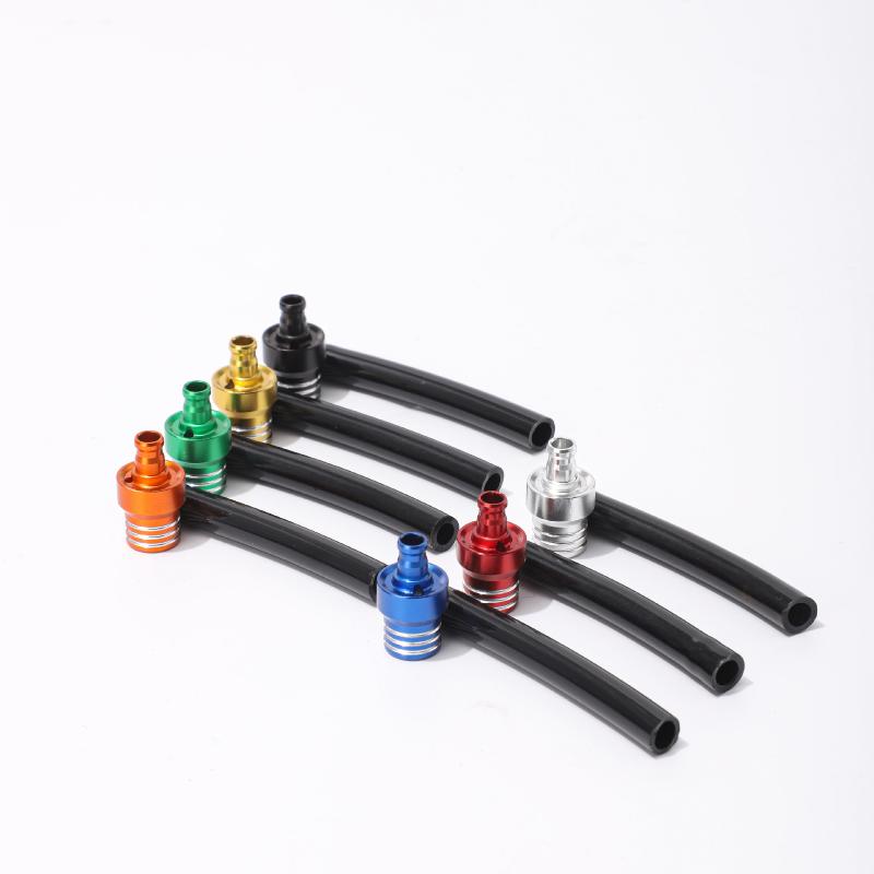 Motorcycle Gas Fuel Cap Single Way Valves Vent Breather Hoses Tubes For Motocross Atv Quad Dirt Pit Bike Fuel Tank Breather Pipe