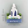 Vietnam Nha Trang Agarwood Pagoda Fridge Magnets Stickers 3D Resin Magnetic Stickers Home Decor Travel Gifts