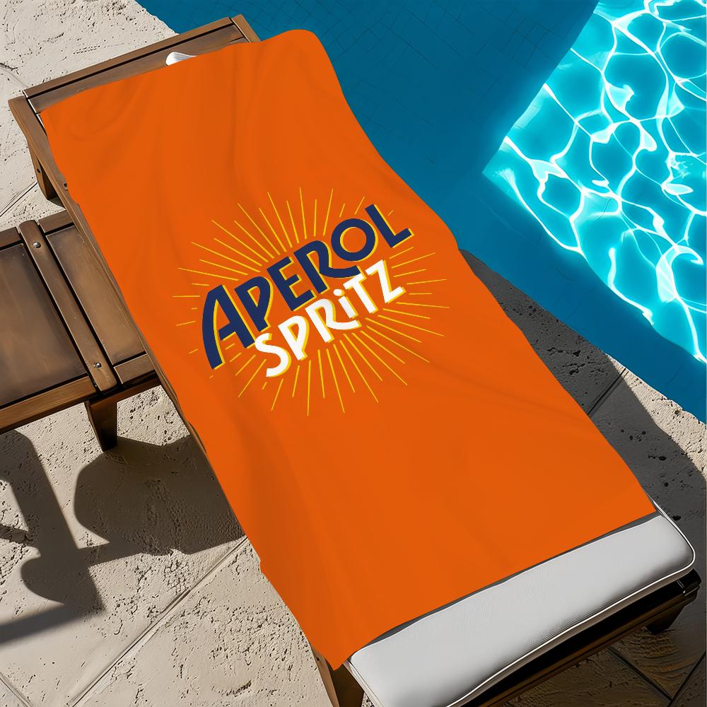 Arte arancione A-AperolS Asciugamano da Spiaggia Asciugatura Rapida Morbido Asciugamani da Piscina Regalo per S-Spritzs-S Viaggio Palestra Doccia Campeggio sport