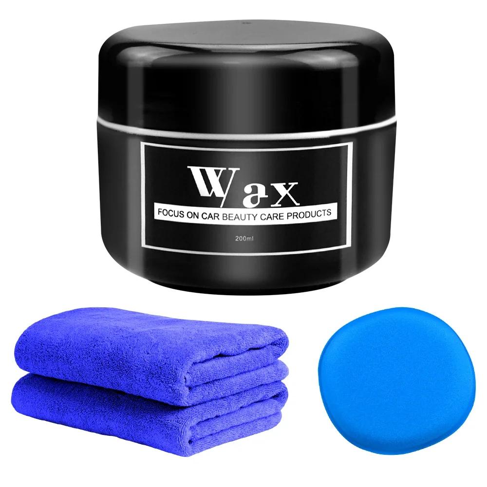 Natural Brazilian Carnauba Wax Paint Beauty Polish and Stain Removal Anti-scratch Car Wax Coating Solid Car Wax 200ml