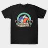 Asian Size Men Black Print T-shirt Shun The Non-Believer Unicorn Humor No-Cut Print Cotton Tshirt