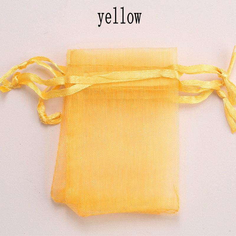 Wholesale 16 color 100pcs/lot 9*12cm organza Christmas wedding gift bags candy bag jewelry packing drawable organza bags&pouch