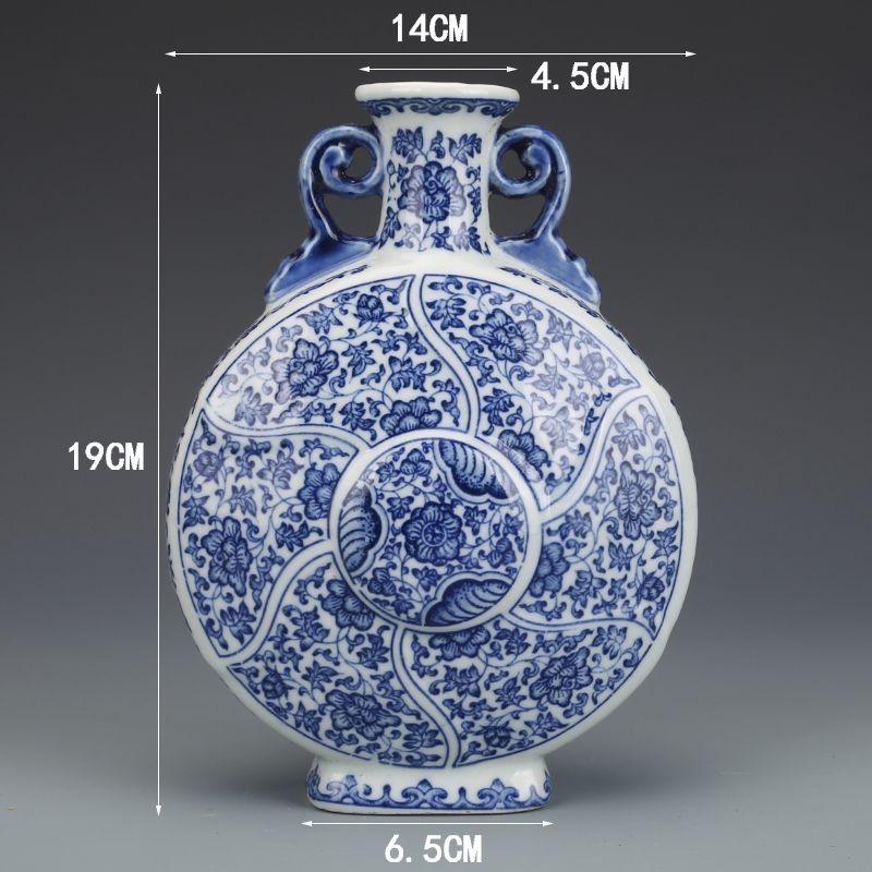 Kolekce starožitného porcelánu Dynastie Čching Qianlong Modrobílá Keramická váza Jingdezhen Příslušenství Umění Domácí Dekorace