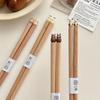 Hand-carved Animal Chopsticks 3D Wooden Dinnerware Practical Beech Chopsticks  Sushi Couple