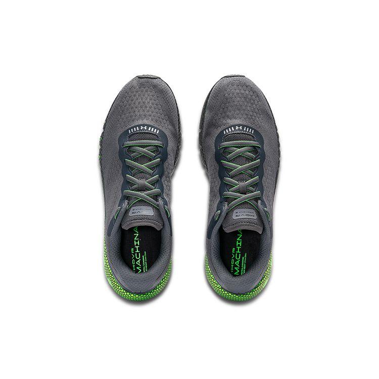 Under Armour HOVR Machina 2 Fabric Comfortable Sports Low-Top Lifestyle Shoes Men sneaker Gray Green 3025202-100