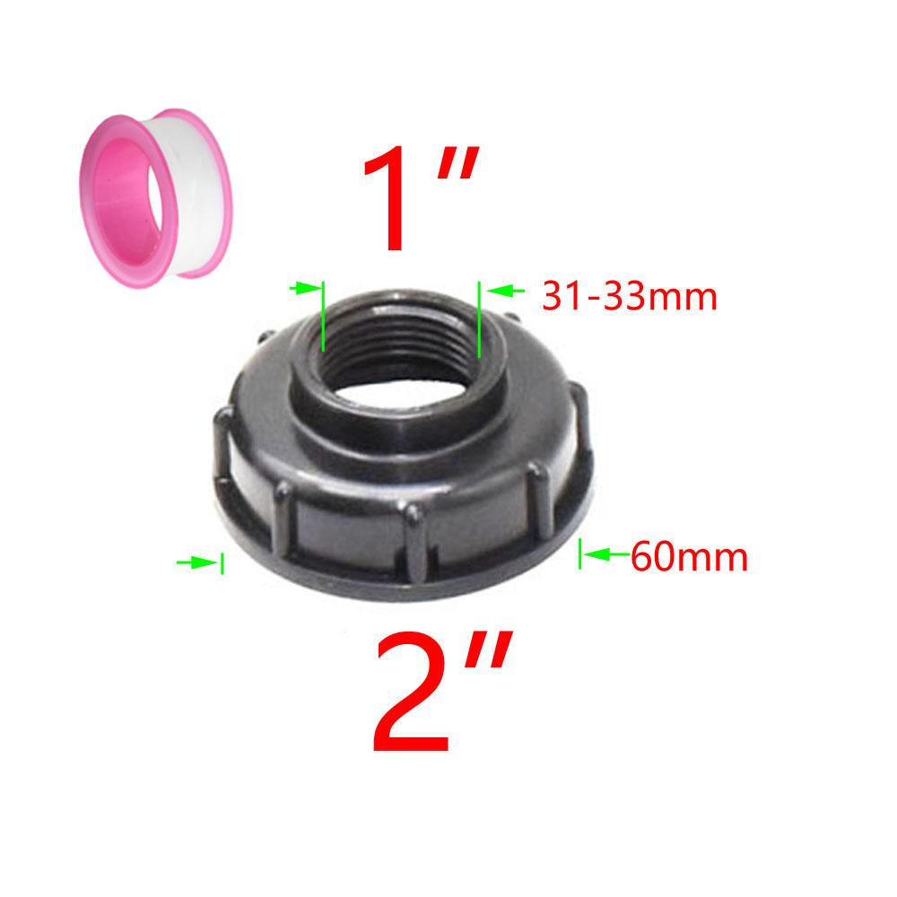 Farm IBC Tank Adapter 1/2" 3/4" 1" Thread Irrigation Valve Replacement Valve Garden Water Connectors Drain Couple