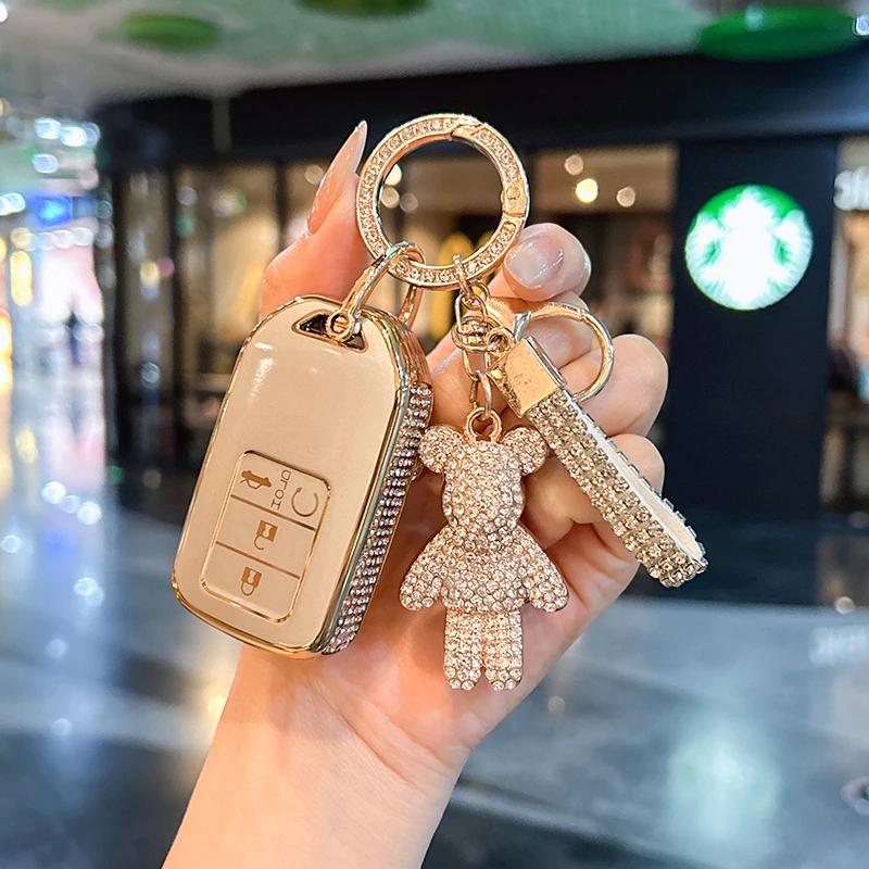 Car Key Case Cover Shell For Honda Crv Civic Accord Xrv Vezel Hiroshi Fit Crider Sensing Urv Car Accessories