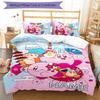 3pcs Kirby Cover Set - Personalized Name, HD Printed Bedding with 1 Cover and 2 Pillowcases - Perfect for Home Decor, Easy Care
