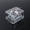 18 note acrylic clear music box Hand crank gurdy musical mechanism music box (edelweiss)