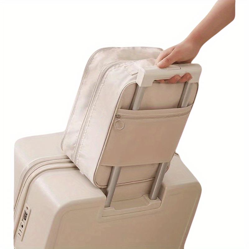 Large Capacity Travel Shoe Organizer Bag - Hanging Shoe Storage with Multiple Compartments, Heavy-Duty Polyester Hanging Organizer for Suitcase