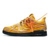 Off-White x Nike Air Rubber Dunk University Gold Unisex Sneakers Svart CU6015-700