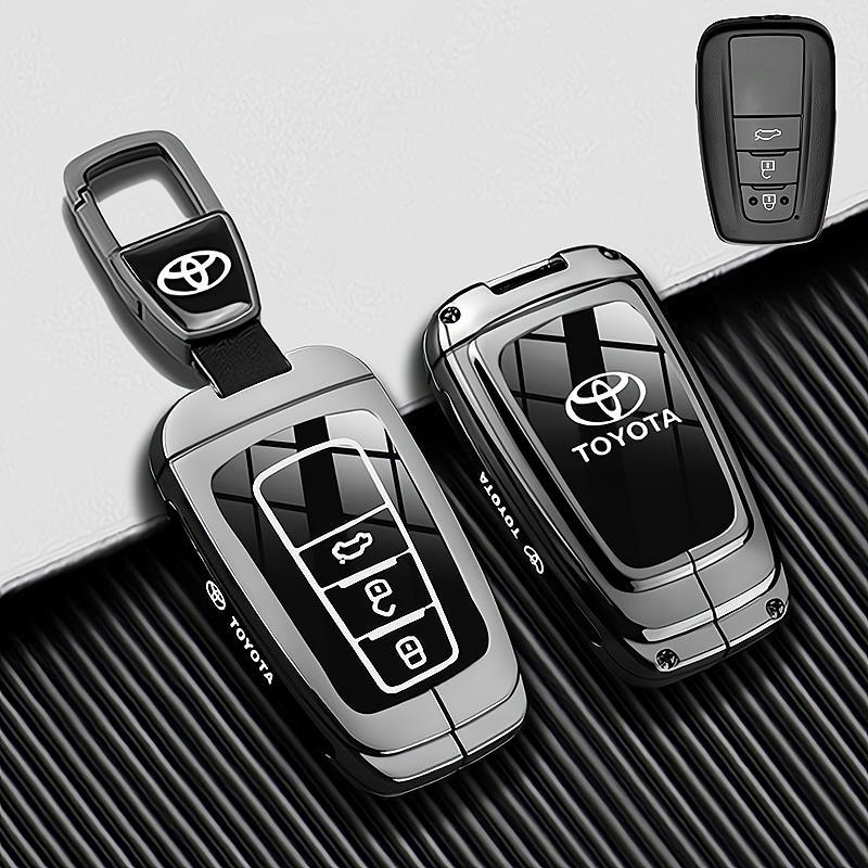 

Car Key Case Cover Shell Fob For Toyota CHR Hilux Fortuner Land Cruiser 200 Camry Corolla Crown RAV4 Highland Key Chain