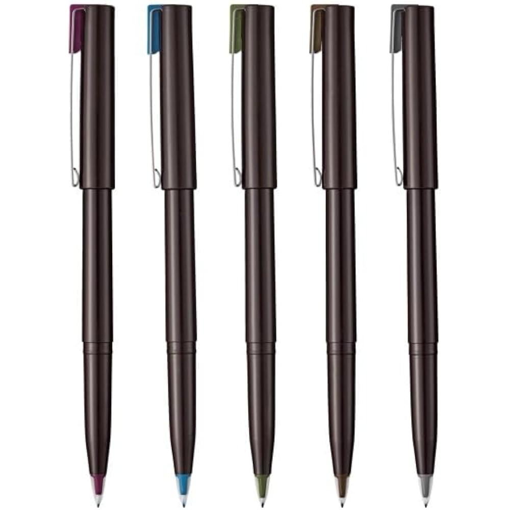 Pentel AMZ-JM20-5 Plastic Fountain Pen Plaman 5 Color Set