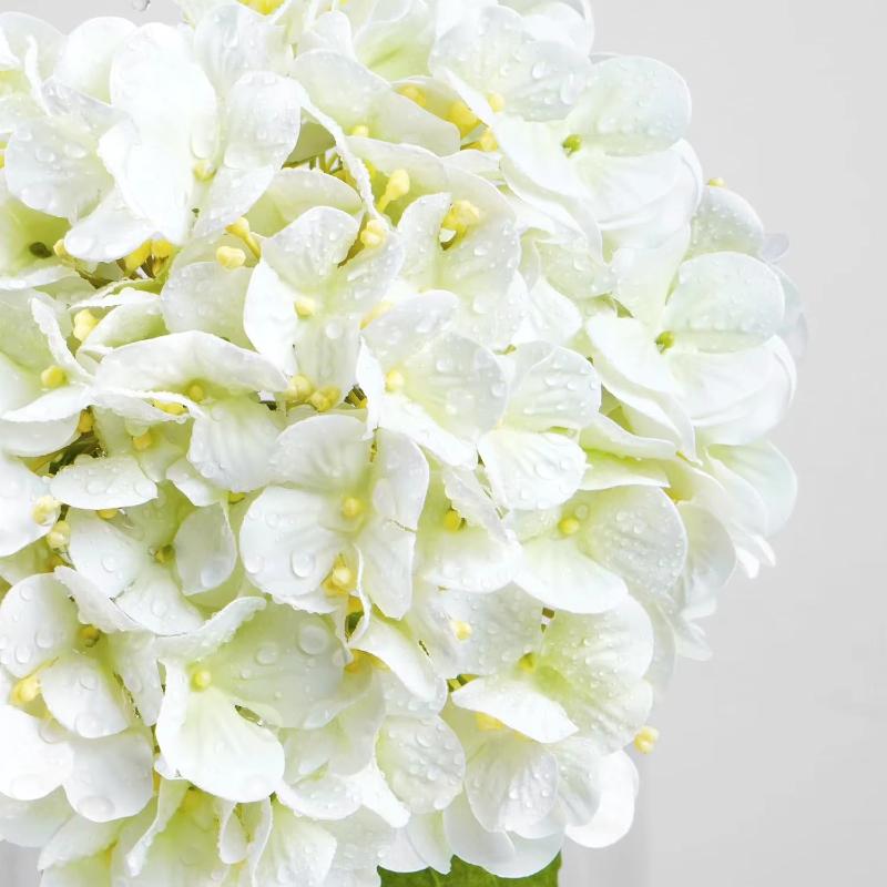 2PCS Hydrangea Artificial Flowers, Real Touch Flowers; Faux Hydrangea Flowers, Latex Real Touch Hydrangea, Fake Flowers