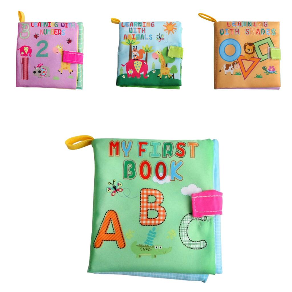 Baby 3D Stoffbuch Früherziehungsspielzeug mit Knisterpapier Geometrisches Design zur kognitiven Entwicklung