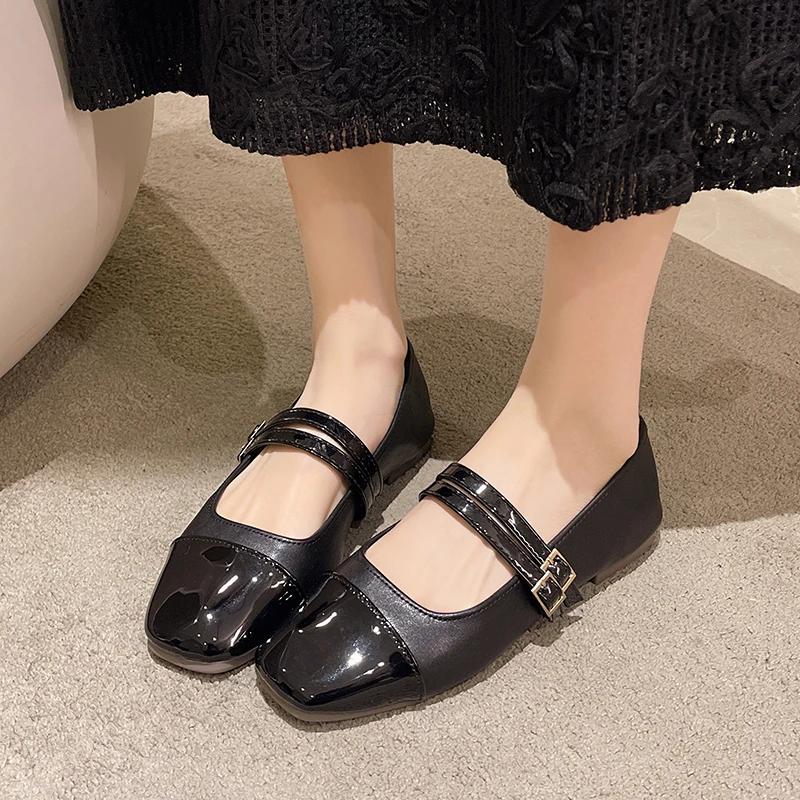 

Высококачественная женская обувь с пряжкой на ремешке, женская обувь на плоской подошве, модная обувь больших размеров на каждый день, женская обувь на плоской подошве, новая обувь на плоской подошве с квадратным носком и низким каблуком 43