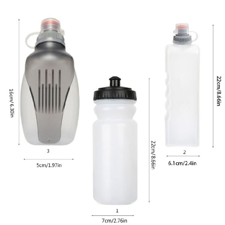 Plastic Running Water Bottle Portable Fuels Belts Replacement Bottle Easily Squeeze Handheld Sports Water Bottle