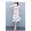 2024 Sommer Damen Koreanischer Stil Übergröße Gepunktetes Kleid - Schmeichelnde Lockere Passform für einen jugendlichen Look