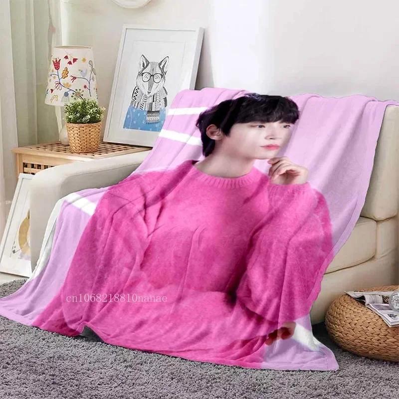 Hwang In Yeop Soft Flannel Blanket Kd Star Poster Blanket Sofa Bed Bedroom Living Room Portable Home Travel Break Blanket